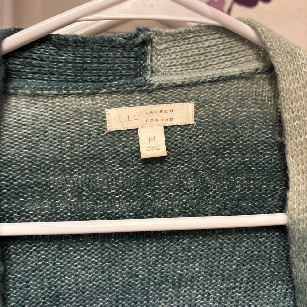 LC Lauren Conrad Ombre Cardigan in Blue and Gray - Picture 2 of 4